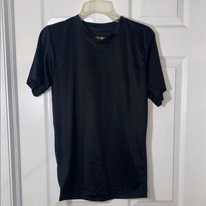 Black Short Sleeve Exercise Tee